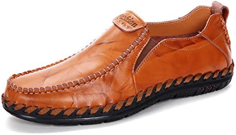 Sanyes Men's Driving Shoes Leather Slip-On Loafer Lightweight Casual Slip On Loafers Shoes