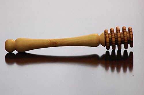 Aelia Olive Wood Honey Dipper Handcrafted in Jerusalem