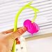 Plant flowers neutral ballpoint pen, Black Ink, Pack of 6, Random Color