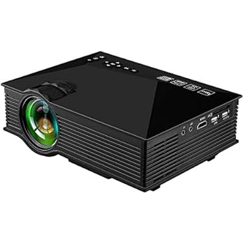 AKASO UC46 Led Projector Wifi Wireless Mini Portable Multimedia Home Video Entertainment Projector 1200 Lumens with USB VGA HDMI SD CARD AV 800x480 ...