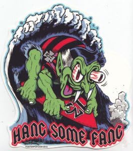 Ben Von Strawn Hang Some Fang Collectible Sticker