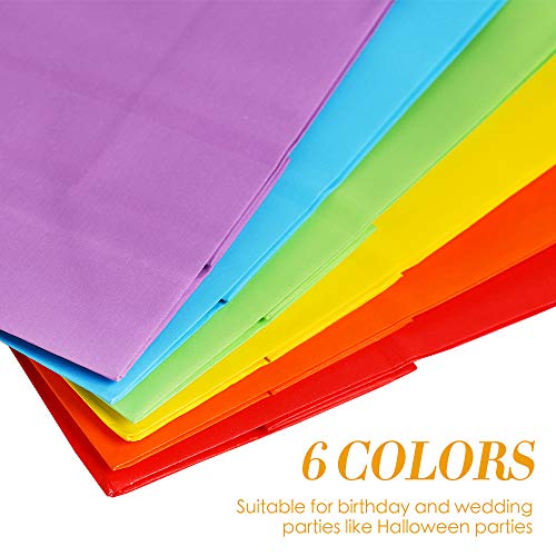 JCREN 30 Picees Candy Bags Kraft Paper Bags Party Favor Bags with Handles for Birthday,Tea Wedding Gift and Party Supplies,Party Celebrations,6 Colors 8 x 6 x 3 inch