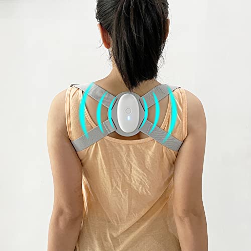 Smart Posture Corrector, Upper Back Brace with Vibration Intelligent ...
