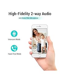 Cámara domo 1080P HD Cámara PTZ Pan Tilt Zoom Inalámbrico IP Sistema de vigilancia para interiores Cámara inteligente para el hogar WiFi, Cámara para mascotas, Visión nocturna, Audio bidireccional, 2.4GHz, Cámara de seguridad con ranura MicroSD, iOS, Apli