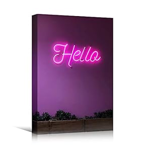 signwin Canvas Wall Art Light Quotes Bedroom Industrial...