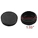 Uxcell US-SA-AJD-30389 Plastic Round Caps Tubing Tube Insert Covers 50mm Dia Black