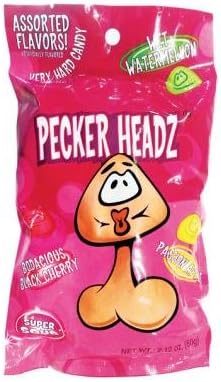 Pecker Headz Sweet and Sour Candy - Bachelorette Party Gag Gift