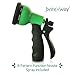 Expandable Garden Hose - 50 ft. Retractable, Lightweight & Flexible - 8 Pattern Function Watering Nozzle Gardening Spray Included - Enhanced Brass Fitting Connectors - Free Hanger & Storage Holder