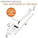 Simple Home Co. SimpleHomeCo. Premium Mini Plastic Forks for Appetizers - 500 Count 4 Inches - Stainless Steel Finished Silver Disposable - Perfect for Tastings and Desserts