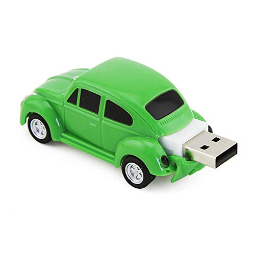 CHUYI Cool and Unique Car Shape 32GB USB 2.0 Flash Drive Novelty Pen Drive Funny Memory Stick Cute Jump Drive Thumb Drive U Disk Xmas Gift (Green)