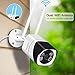 Outdoor WiFi Security Camera, 1080P Wi-Fi IP Camera Two Way Audio Motion Detection Remote Viewing FTP Onvif Night Vision IP66 Waterproof Bullet Surveillance CCTV Cam Support Max 128G SD Card(NO Card)