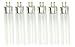 F8T5 Fluorescent Light Bulbs Under Cabinet Bulb 8 Watt Tube Bulb - Pack of 6 (3000K Warm White, 12 inch)