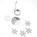 Bits and Pieces - 5 Inch Rotating Snowflake Tealight Candle Holder - Spinning Scandinavian Design Tea Light