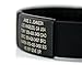 Road ID Bracelet - the Wrist ID Elite Plus - Black Classic - Identification Bracelet, ID Wristband, and Sport ID