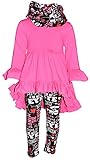 Unique Baby Girls Valentine's Day Outfit Ruffle Top Legging Set