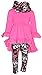 Unique Baby Girls Valentine's Day Outfit Ruffle Top Legging Set