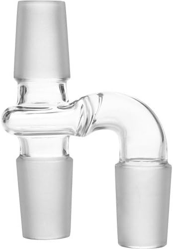 12-1583 SCIENTIFIC INDUSTRIAL JOINTS - MALE TO MALE / MALE RECLAIM ADAPTER 180 CLEAR 18MM MALE TO 18MM MALE / 18MM MALE
