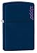 Zippo Logo Pocket Lighter, Navy Matte