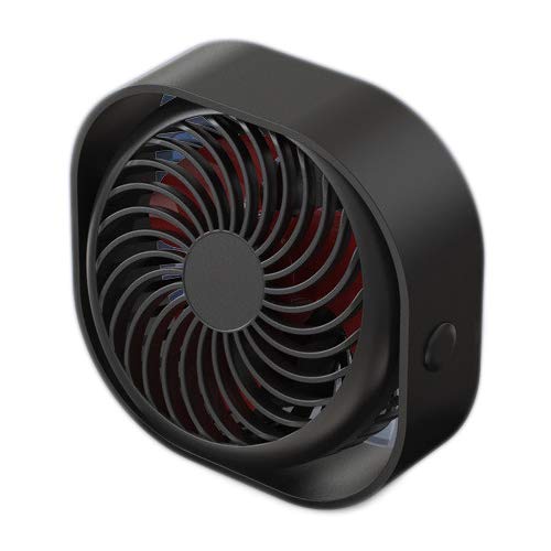 2020 New 360° Fan Cooler USB Mini Air Fan Portable 3 Speed Super Mute Cooling for Office Desktop Fans Car Home Travel USB Gadget(Black)