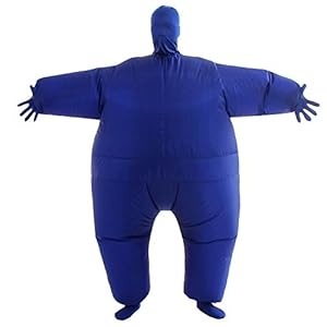 VOCOO Lnflatable Costumes Adult Size Inflatable Body Suits Pants (blue)