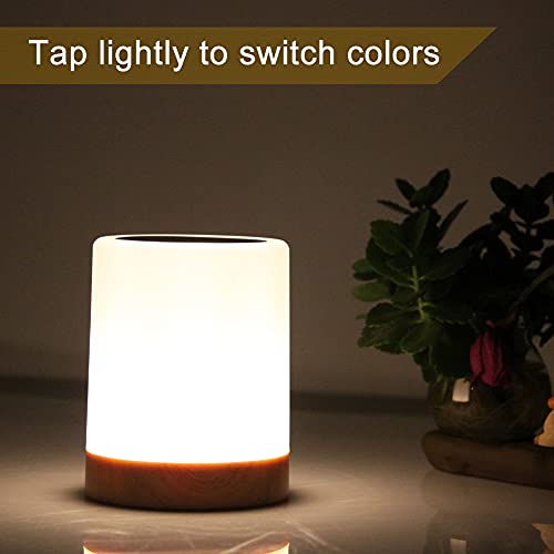 ivolks Night Light Touch Sensor Bedside Table Lamp for Kids Bedroom