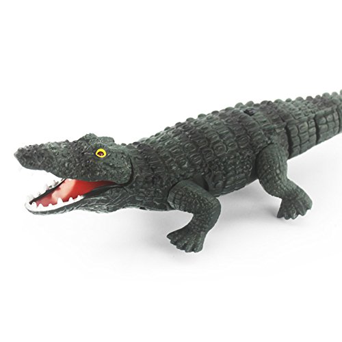 Qiyun Crocodile Toy Remote Control Simulate Crocodile Toy Can Rectilinear Crawling Kids Animal Toy Giftcolour:Light green - Thumbnail 3