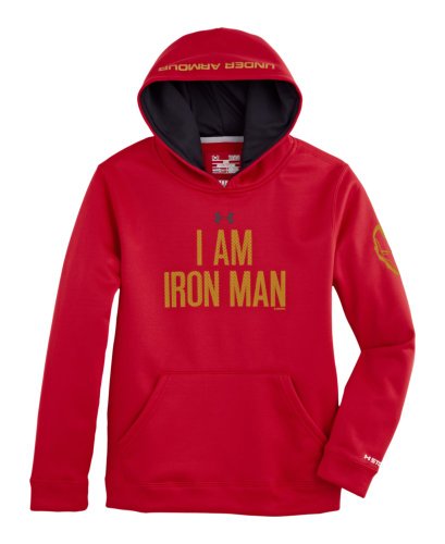 Under Armour Big Boys' Armour Fleece Storm Hoodie Youth Large Red