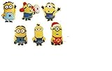 Despicable Me Minions Set of 6 PVC Jibbitz (Generic) Crocs Natives Minions Party Favors by CharmTM