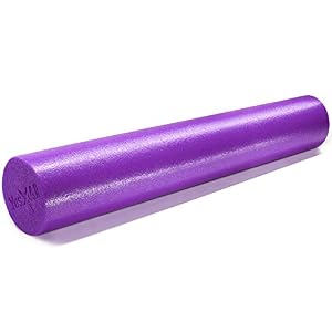 Image of Yes4All USA Foam Roller/High Density Foam Roller - Best for Back, IT Bands and Hamstrings - Exercise Foam Roller 36 inch (Purple) - Made in USA