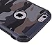 iPhone 6 Case, iPhone 6S Case, MAXCURY Premium Heavy Duty Dual Layer Military Army Camo Design Defender Camouflage Painting Pattern Shockproof Rugged Impact Super Protective Case - Blue