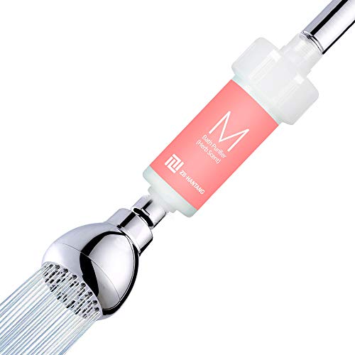 ZBHANTANG Herb Scent Chlorine Shower Filter - Filtered Shower Head Reduces Dry Itchy Skin, Dandruff, Eczema, and Dramatically Improves The Condition of Your Skin and Hair (Rose scent)