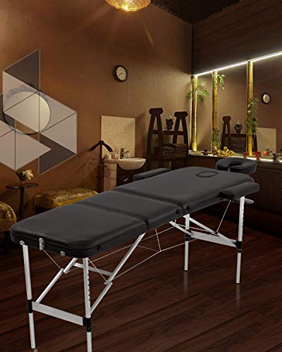 Aluminium Massage Table Portable Massage Spa Bed 3 Fold Professional Massage Salon Bed Height Adjustable Massage Beds… - Image 3