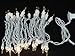 Novelty Lights 35 Light Clear Christmas Craft Mini Light Set, Non-Connectable, White Wire, 12' Long