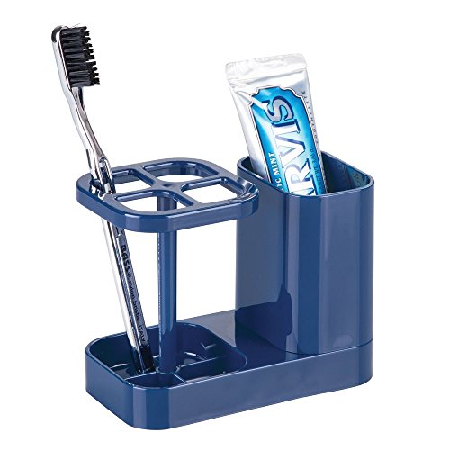 iDesign InterDesign Bathroom Toothbrush and Toothpaste Stand/Holder and