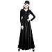 Superbaby Women Summer Chiffon Ruffle Neck Sleeveless Ball Gown Long Maxi Dress