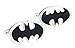 Round Superhero Batman Men's Rhodium Plated Wedding Business Cufflinks One Pair