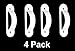 White Switch Plate Cover Guard Keeps Light Switch ON or Off protects your lights or circuits from accidentally being turned on or off. (4 Pack)