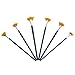 NGWALL Paint Brush Set Fan Nylon Acrylic Watercolor Paintbrush (Blue 6pcs)