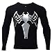 Spider Compression Shirt 3D Print T-Shirt Men Gym Tight Tops Black