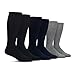Pembrook Light Compression Socks for Men - 6 Pairs | 8-15 mmHg Compression Socks for Airplane Travel | Circulaton Support Socks for Men | Light Compression Socks Men