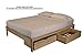 KD Frames Nomad Platform Bed - Twin Bed Frame - Unfinished Wood Bed Frame - Minimalist Swedish Design - Natural Wood Bed - Easy Assembly, No Box Spring Needed - Solid Wood Twin Platform Bed