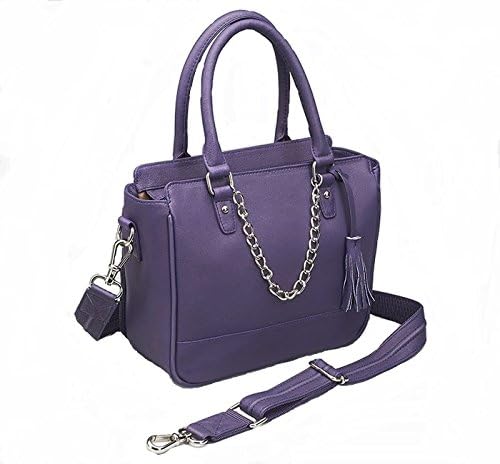 purple tote purse