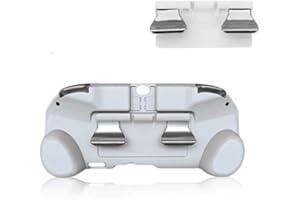 JMXLDS New Matte Non-Slip L3 R3 Hand Grip Handle Joypad Stand Case with L2 R2 Trigger Button Grips Holder for PSV 1000 PS VITA 1000 Game Console-White.
