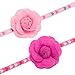 PUPTECK Cat Collar with Bells - 2 Pack Cute Breakaway Kitten Collars with Removable Accessories, Heart and Flower