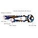 TI-EDC Titanium Keychain Skull Multifunctional Tool as Pry Bar, Nail puller, Screwdriver, Beer Bottle Opener, Spanner, Wrench or Pocket Survival Tool (Blue)