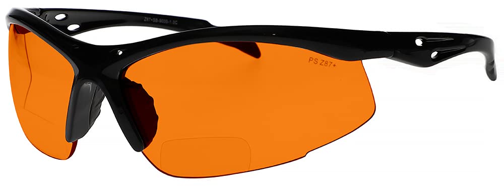 Photo 1 of Bifocal Safety Glasses SB-9000 with Orange Lenses (+1.50)
