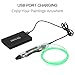 NEXGADGET Transparent USB 3D Printing Pen One Button Operation for Doodling, Art & Craft Making, 3D Modeling and Education, Come with 1.75mm Filament Refills