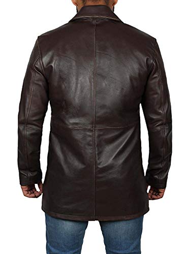 Blingsoul Leather Bomber Jackets for Men - Brown Leather Coats for Adults | [1500031] Super N Brown, XS - Thumbnail 2