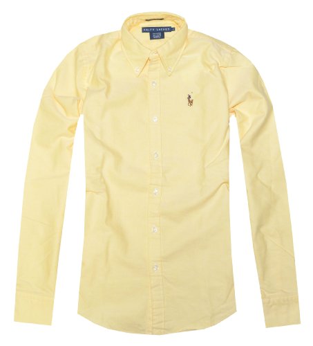 Ralph Lauren Women Slim Fit Solid Oxford Pony Logo Shirt