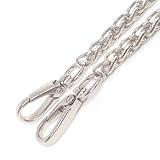 Top Grade 8mm Silver Metal Iron Chains Handbag Lantern Chains Straps Handles Purse Handles Chains Straps 19.7 Inches